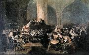 Francisco de Goya The Inquisition Tribunal Sweden oil painting artist